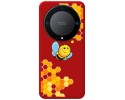 Funda Silicona Líquida Roja para Huawei Honor Magic 5 Lite 5G diseño Abeja Dibujos