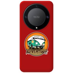 Funda Silicona Líquida Roja para Huawei Honor Magic 5 Lite 5G diseño Adventure Dibujos