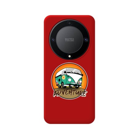 Funda Silicona Líquida Roja para Huawei Honor Magic 5 Lite 5G diseño Adventure Dibujos