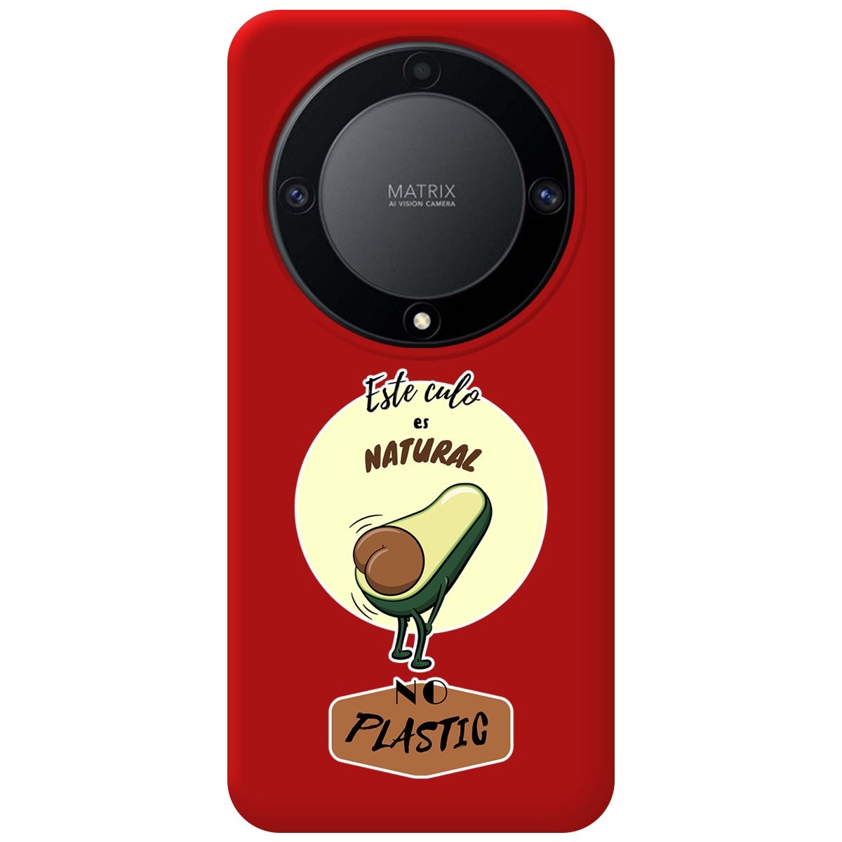 Funda Silicona Líquida Roja para Huawei Honor Magic 5 Lite 5G diseño Culo Natural Dibujos