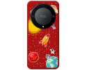 Funda Silicona Líquida Roja para Huawei Honor Magic 5 Lite 5G diseño Espacio Dibujos