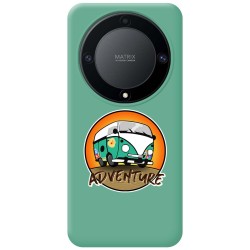 Funda Silicona Líquida Verde para Huawei Honor Magic 5 Lite 5G diseño Adventure Dibujos