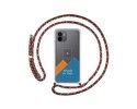Personaliza tu Funda Colgante Transparente para Xiaomi Redmi A2 con Cordon Rosa/Dorado Dibujo Personalizada