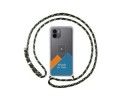 Personaliza tu Funda Colgante Transparente para Xiaomi Redmi A2 con Cordon Verde/Dorado Dibujo Personalizada