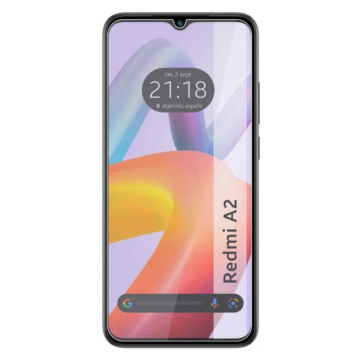 Protector Cristal Templado compatible con Xiaomi Redmi A2 Vidrio