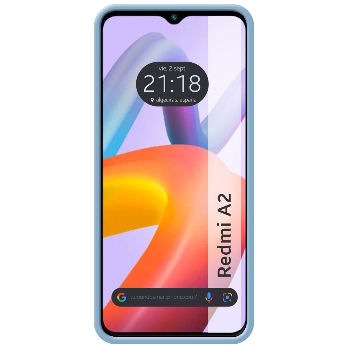 Funda Silicona Líquida Ultra Suave compatible con Xiaomi Redmi A2 Color Azul