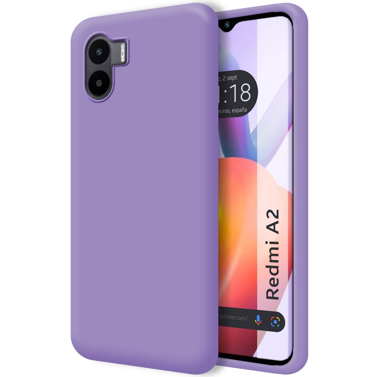 Funda Silicona Líquida Ultra Suave compatible con Xiaomi Redmi A2 Color Morada