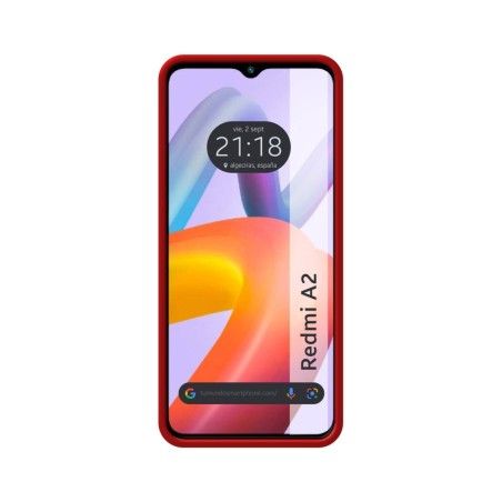 Funda Silicona Líquida Ultra Suave compatible con Xiaomi Redmi A2 Color Roja