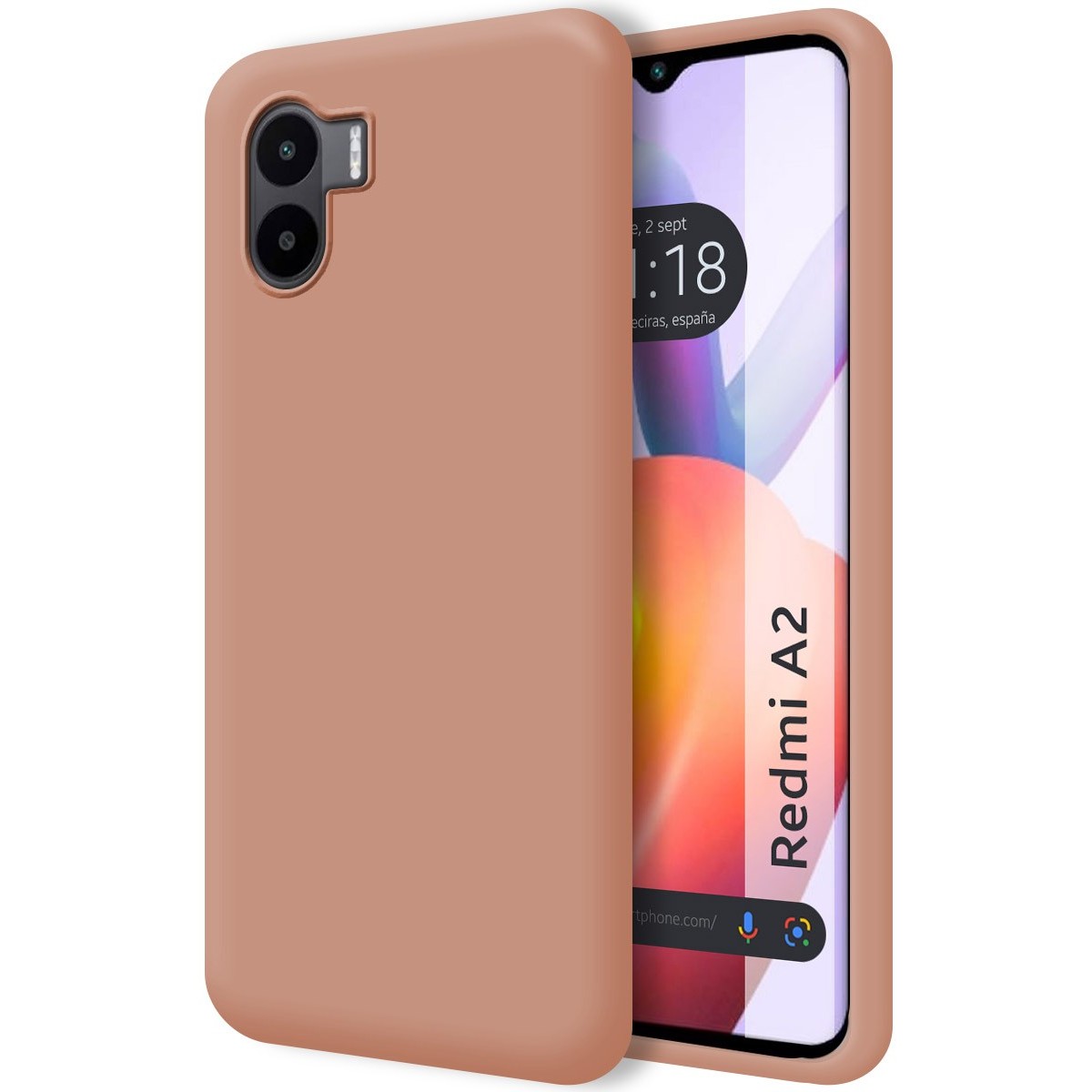 Funda Silicona Líquida Ultra Suave compatible con Xiaomi Redmi A2 Color Rosa