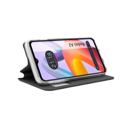 Funda Libro Soporte con Ventana compatible con Xiaomi Redmi A2 Color Negra