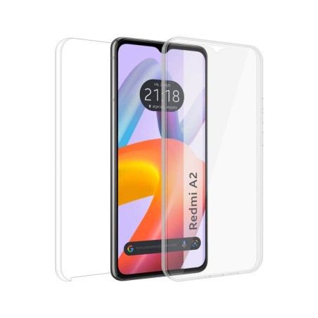 Funda Doble Transparente Pc + TPU Full Body 360 compatible con Xiaomi Redmi A2