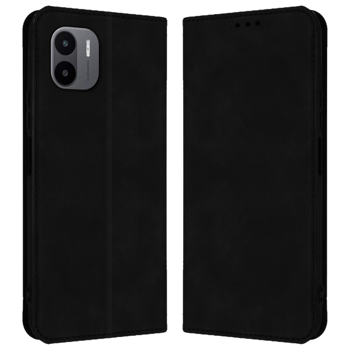 Funda Polipiel con Tarjetero compatible con Xiaomi Redmi A2 Color Negra