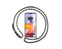 Funda Colgante Transparente compatible con Xiaomi Redmi A2 con Cordon Verde/Dorado
