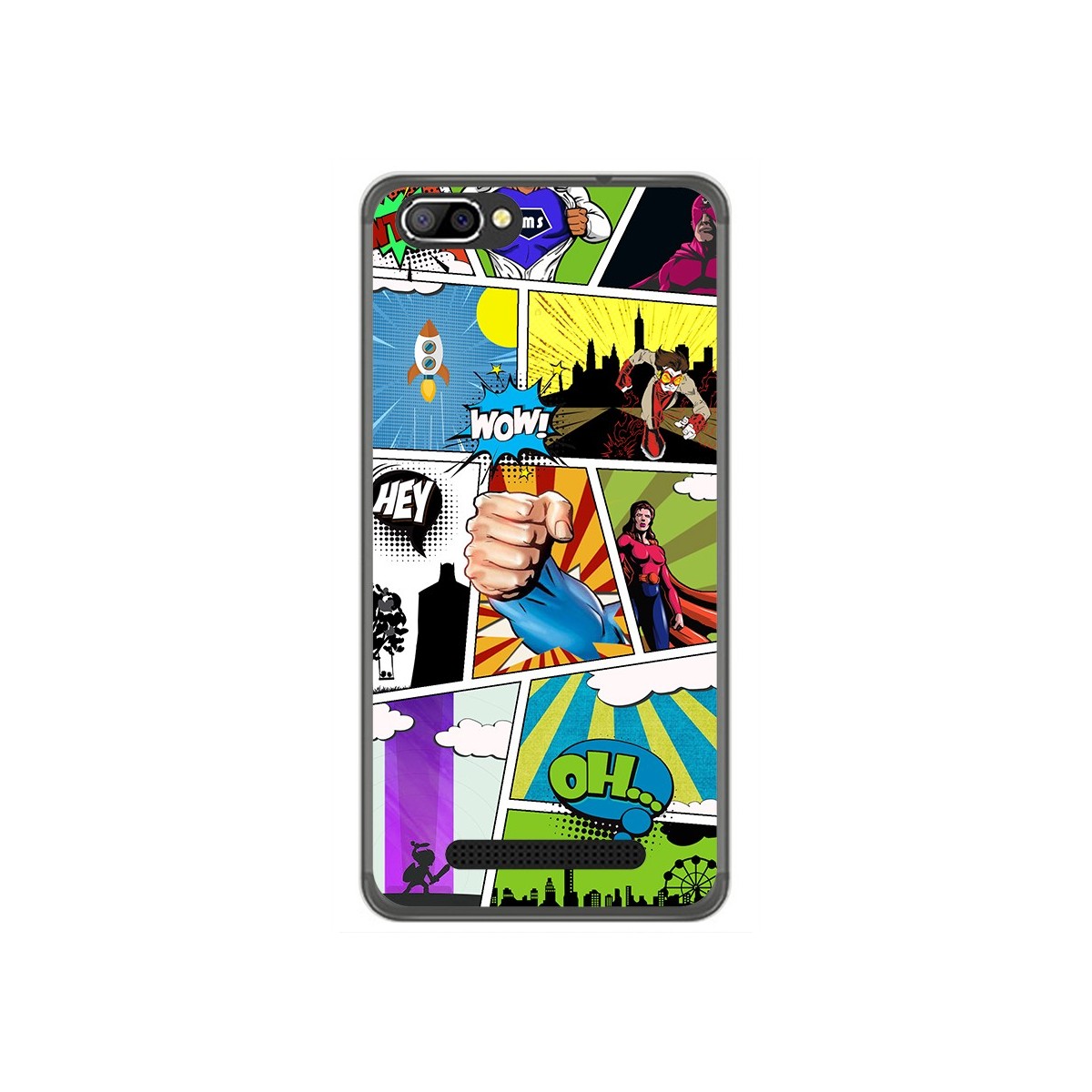 Funda Gel Tpu para Doogee X20 / X20L Diseño Comic Dibujos