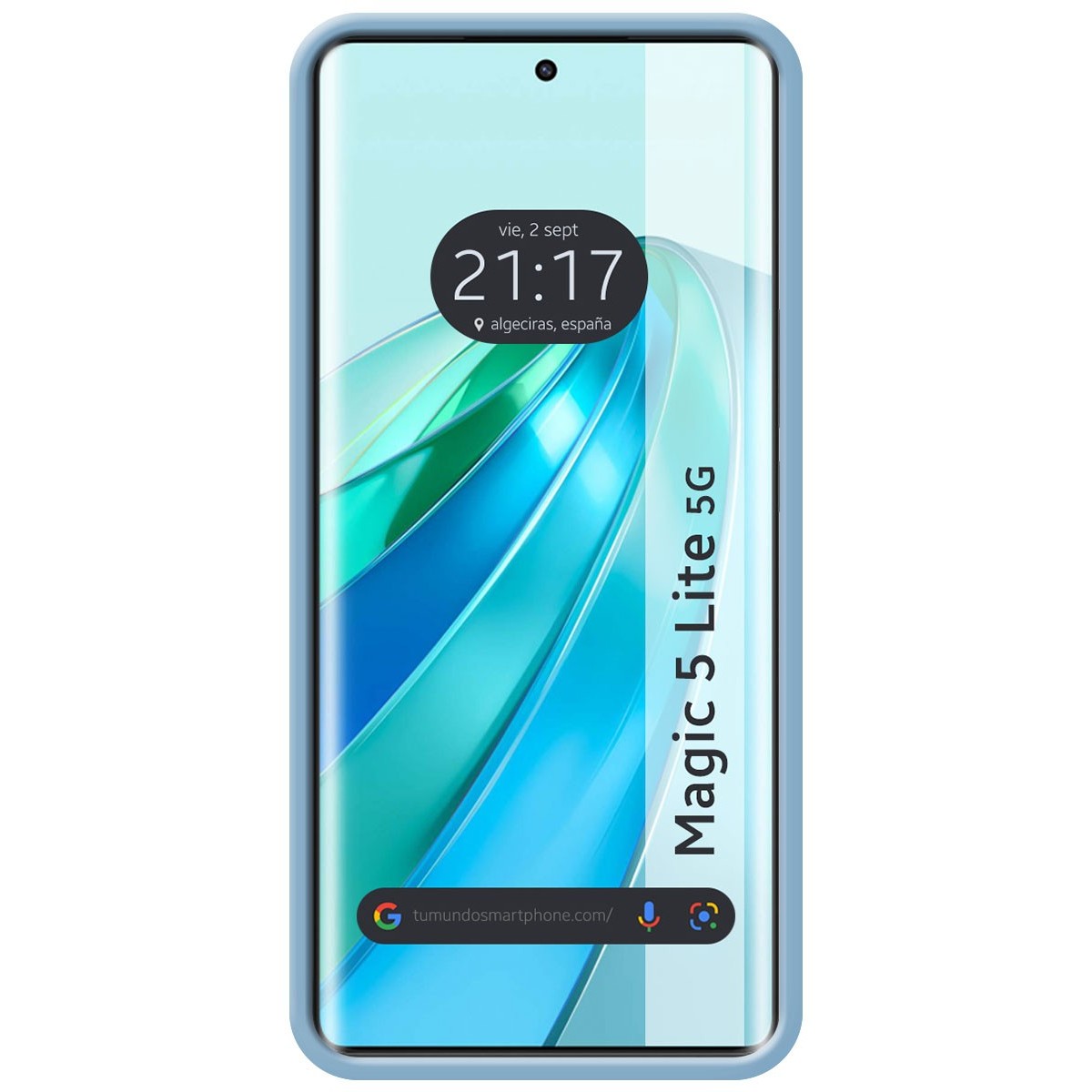 Funda Silicona Líquida Ultra Suave para Huawei Honor Magic 5 Lite 5G color Azul