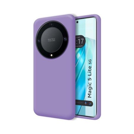 Funda Silicona Líquida Ultra Suave para Huawei Honor Magic 5 Lite 5G color Morada