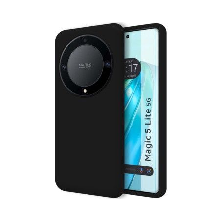 Funda Silicona Líquida Ultra Suave para Huawei Honor Magic 5 Lite 5G color Negra