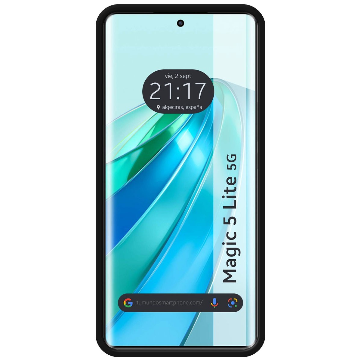 Funda Silicona Líquida Ultra Suave para Huawei Honor Magic 5 Lite 5G color Negra