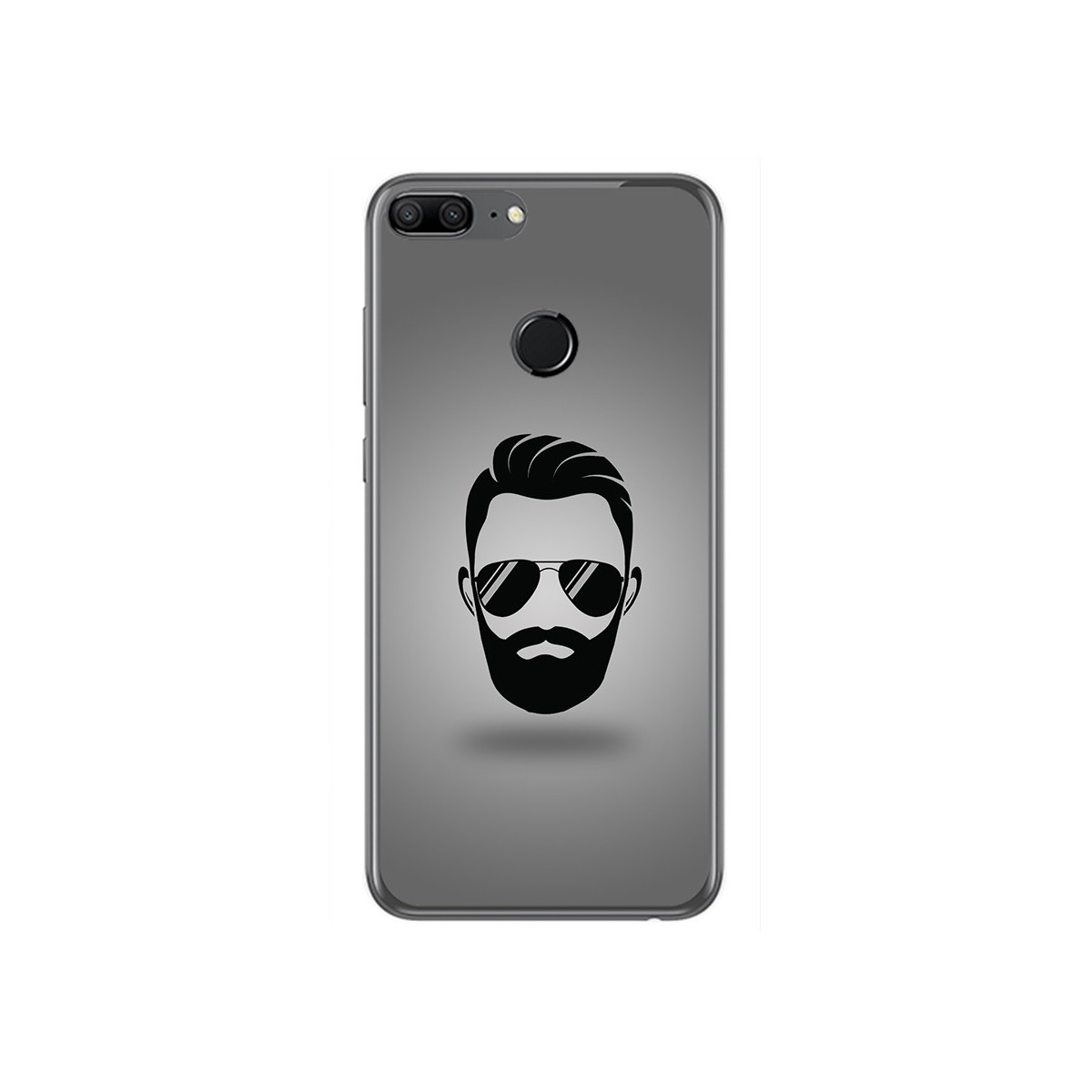 Funda Gel Tpu para Huawei Honor 9 Lite Diseño Barba Dibujos