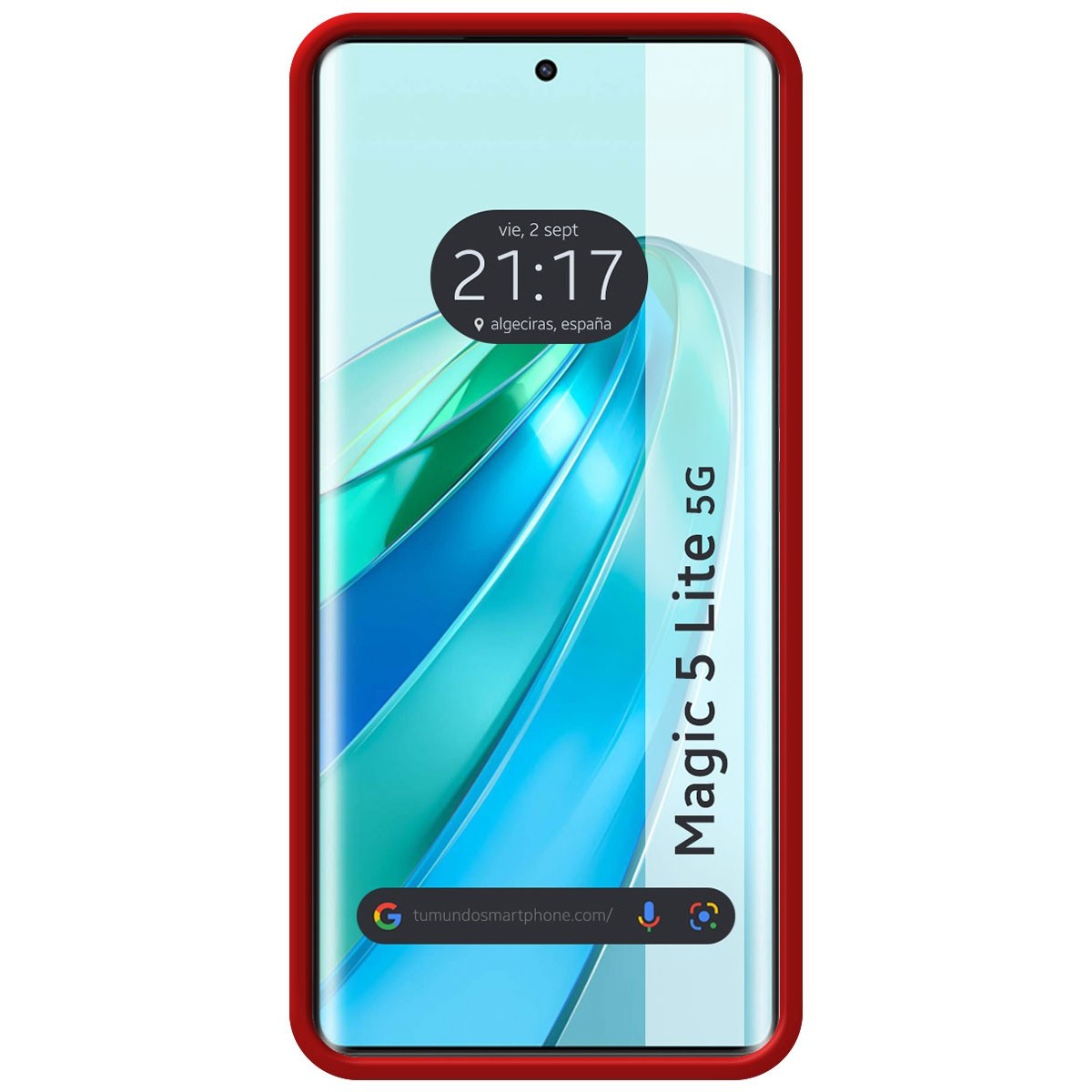 Funda Silicona Líquida Ultra Suave para Huawei Honor Magic 5 Lite 5G color Roja