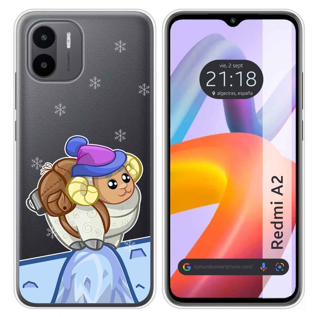 Funda Silicona Transparente compatible con Xiaomi Redmi A2 diseño Cabra Dibujos