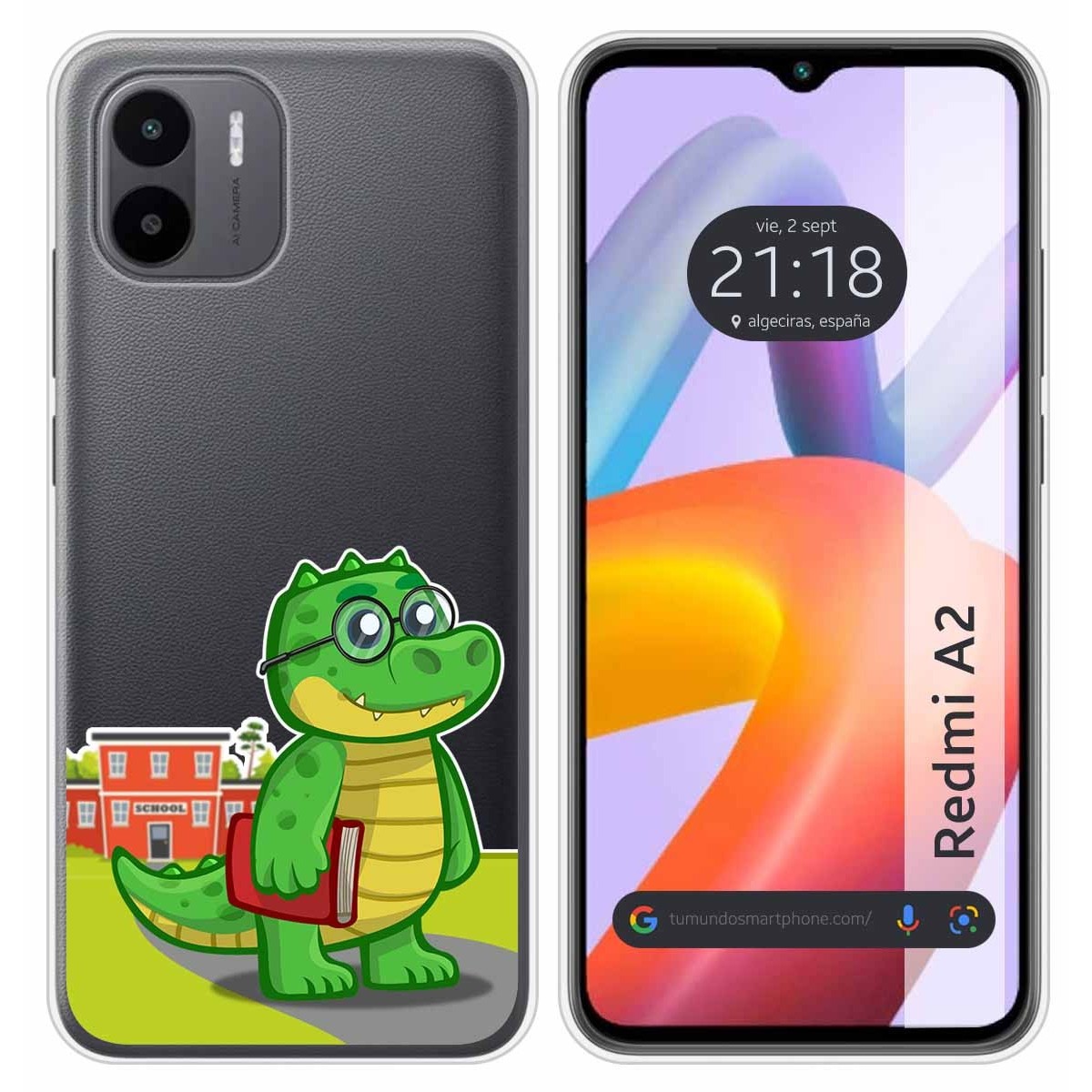 Funda Silicona Transparente compatible con Xiaomi Redmi A2 diseño Coco Dibujos