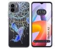 Funda Silicona Transparente compatible con Xiaomi Redmi A2 diseño Plumas Dibujos