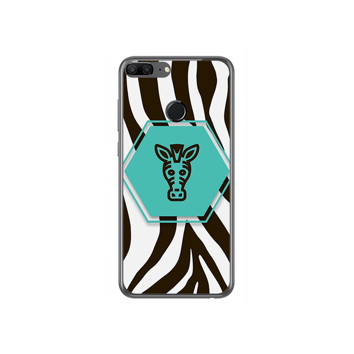 Funda Gel Tpu para Huawei Honor 9 Lite Diseño Cebra Dibujos