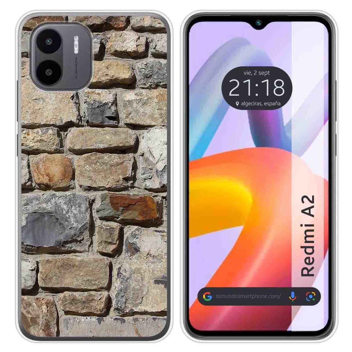 Funda Silicona compatible con Xiaomi Redmi A2 diseño Ladrillo 03 Dibujos