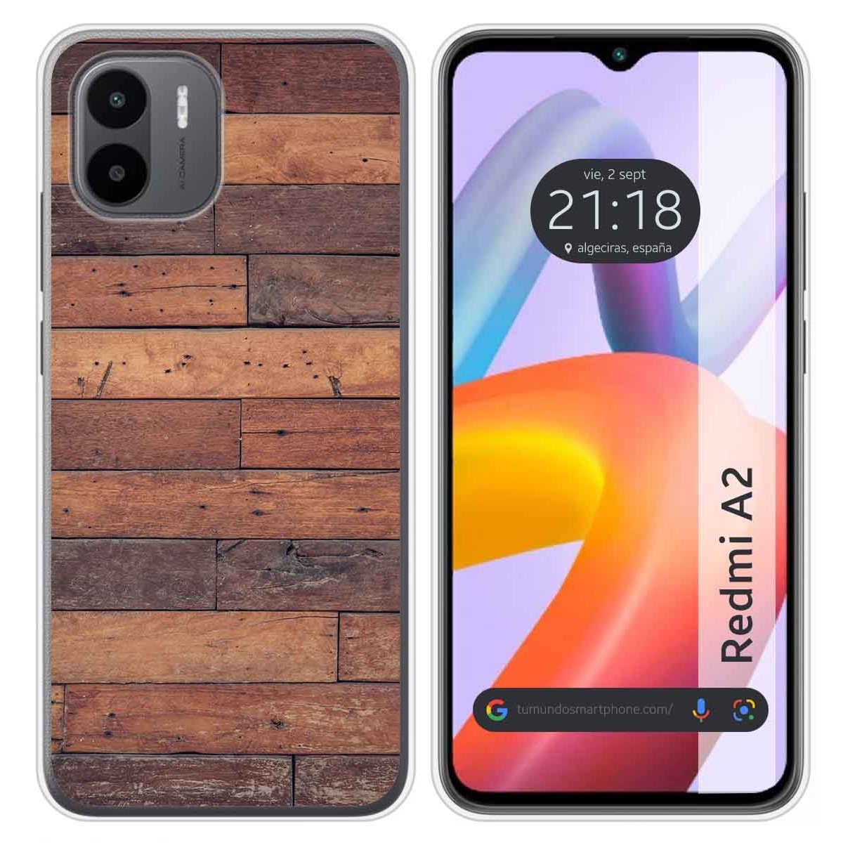 Funda Silicona compatible con Xiaomi Redmi A2 diseño Madera 03 Dibujos