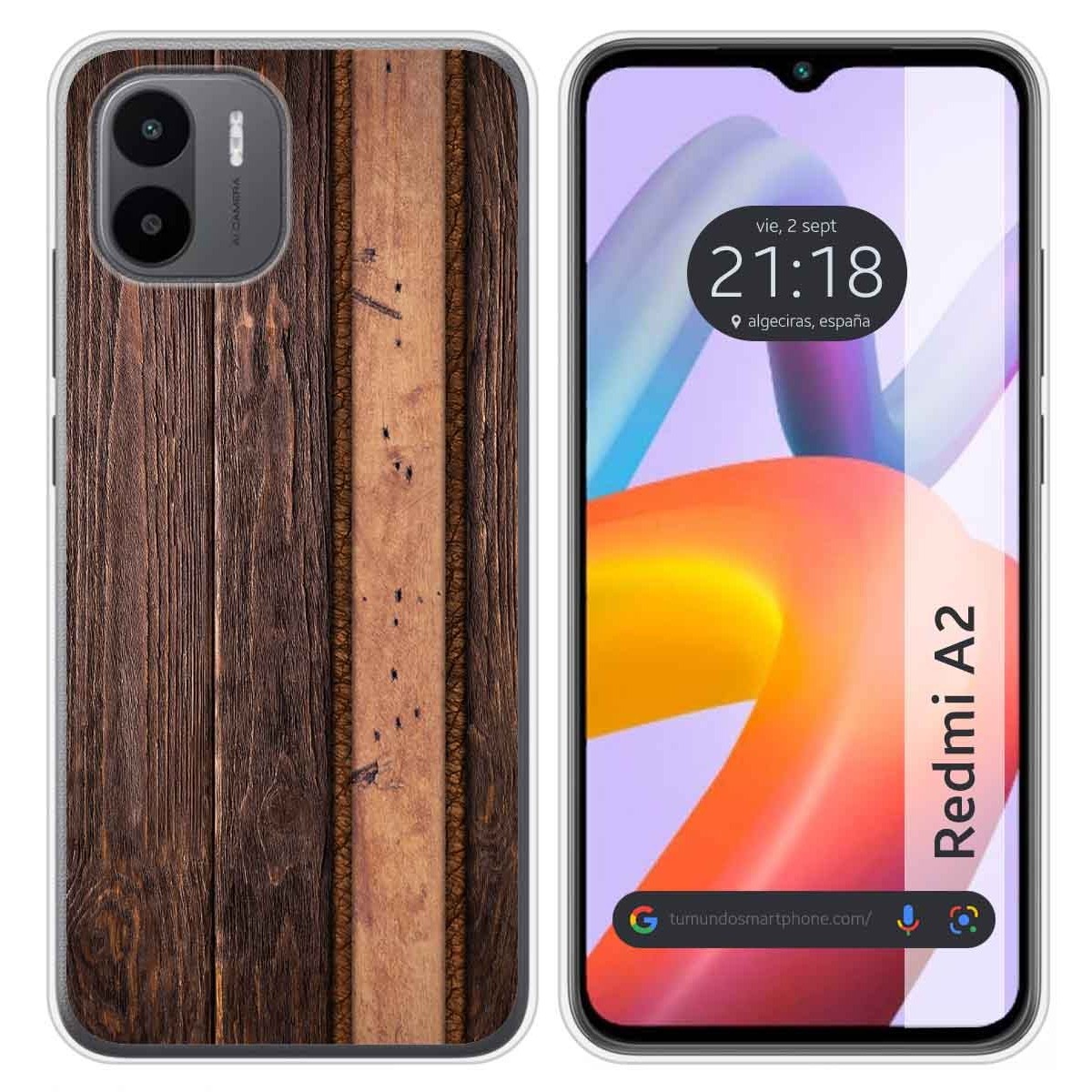 Funda Silicona compatible con Xiaomi Redmi A2 diseño Madera 05 Dibujos