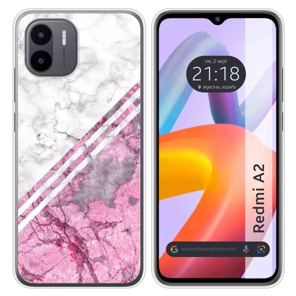 Funda Silicona compatible con Xiaomi Redmi A2 diseño Mármol 03 Dibujos