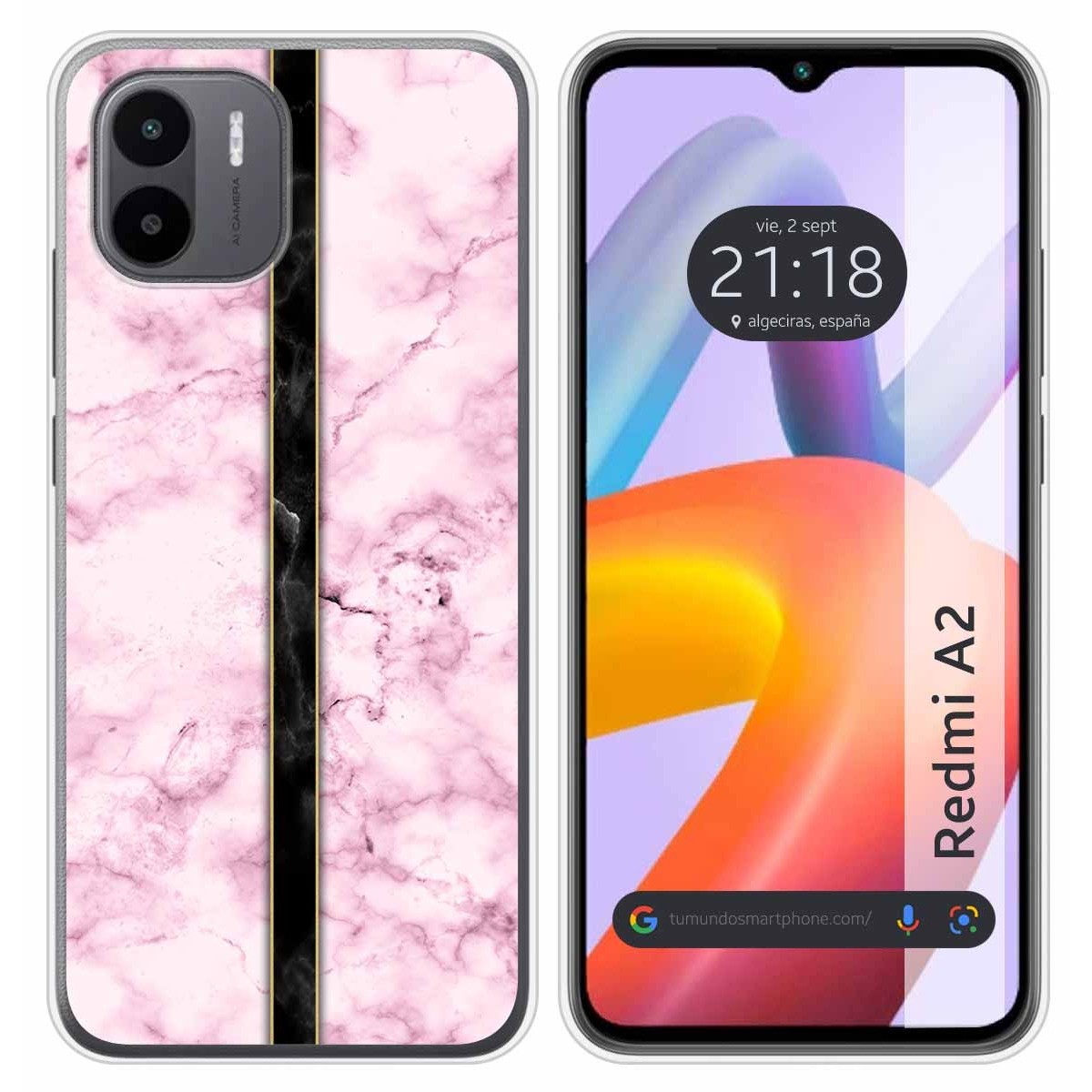 Funda Silicona compatible con Xiaomi Redmi A2 diseño Mármol 04 Dibujos