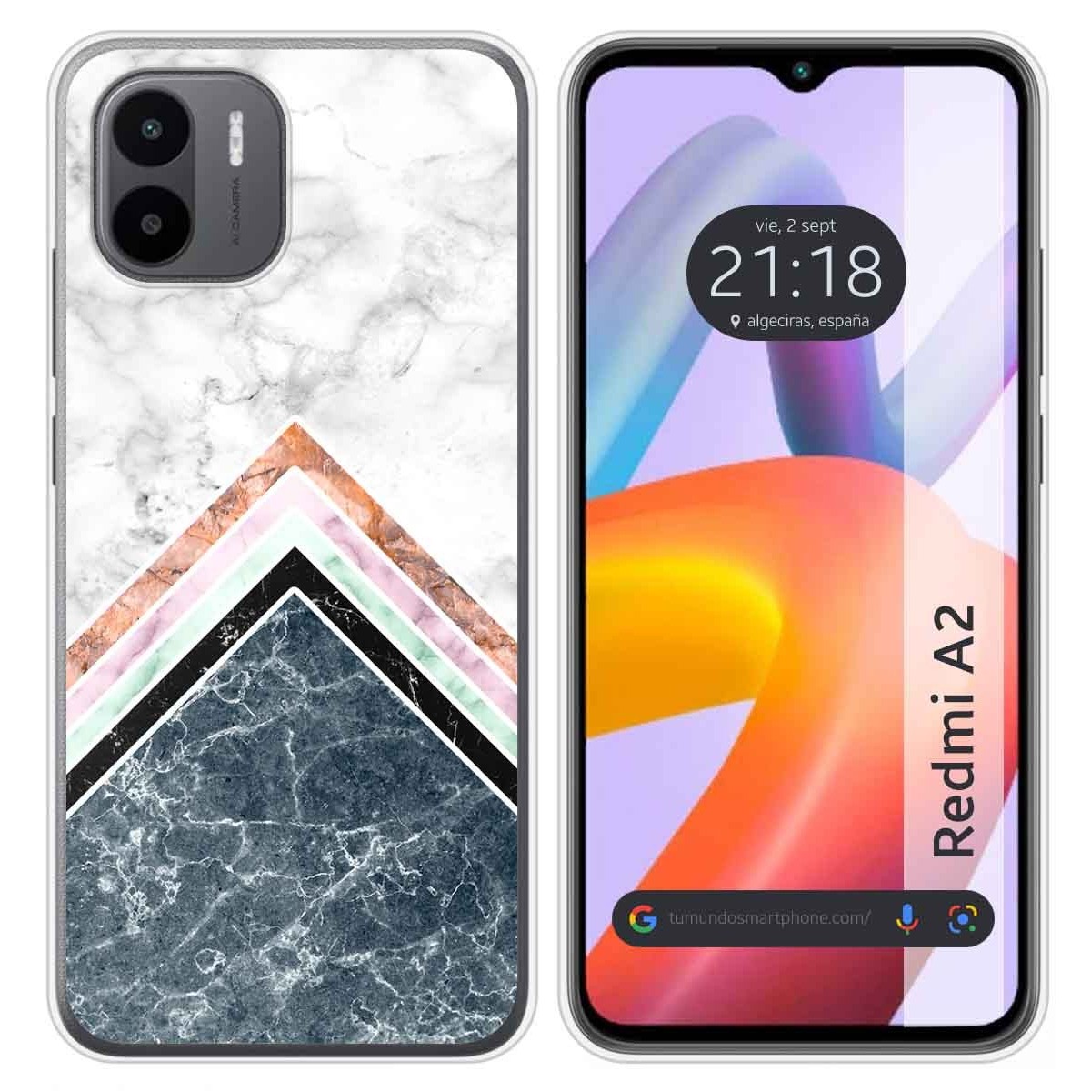 Funda Silicona compatible con Xiaomi Redmi A2 diseño Mármol 05 Dibujos