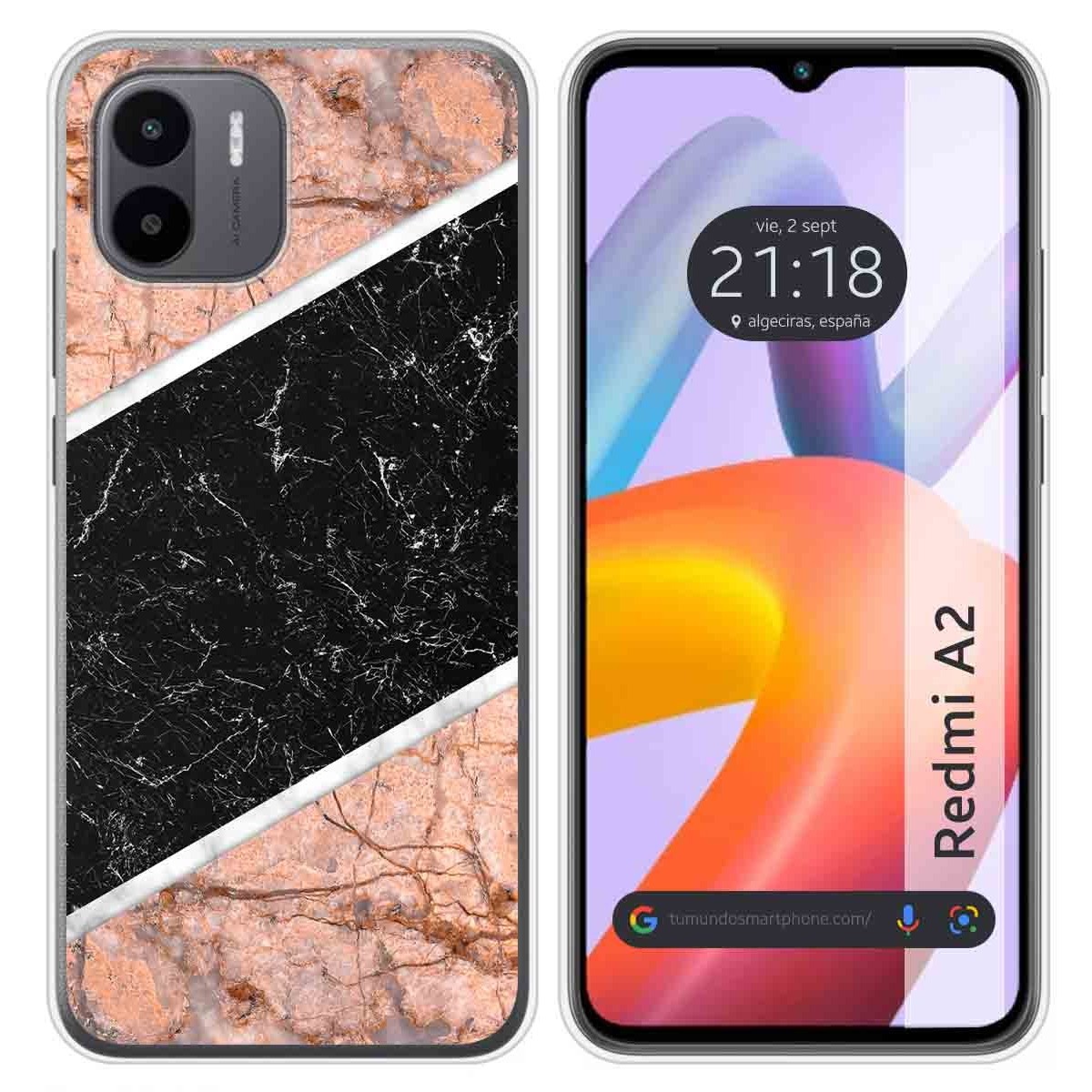 Funda Silicona compatible con Xiaomi Redmi A2 diseño Mármol 07 Dibujos
