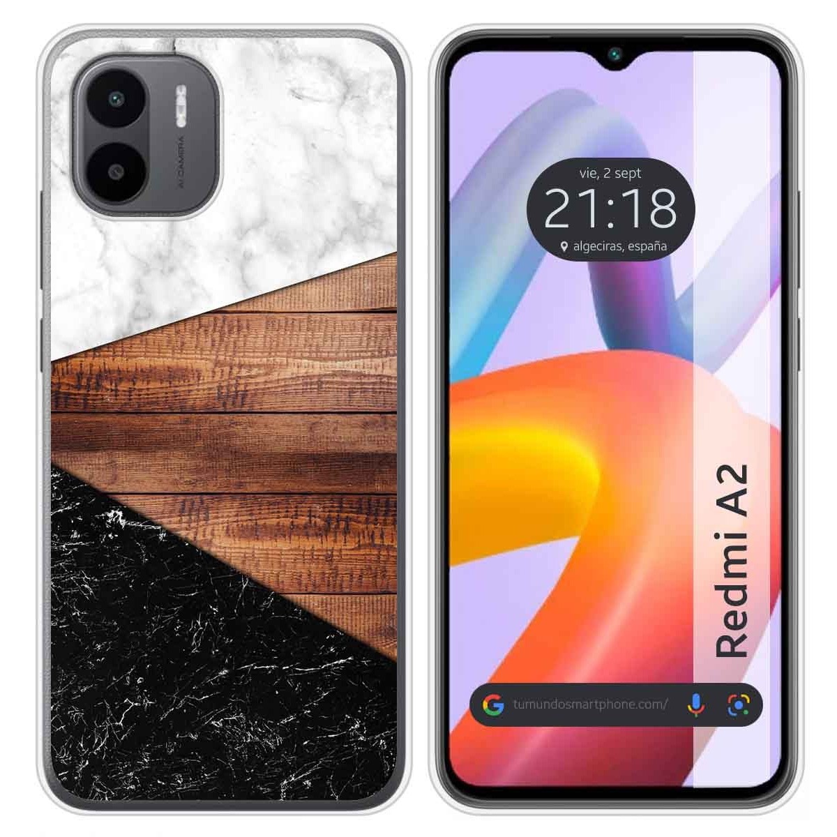 Funda Silicona compatible con Xiaomi Redmi A2 diseño Mármol 11 Dibujos
