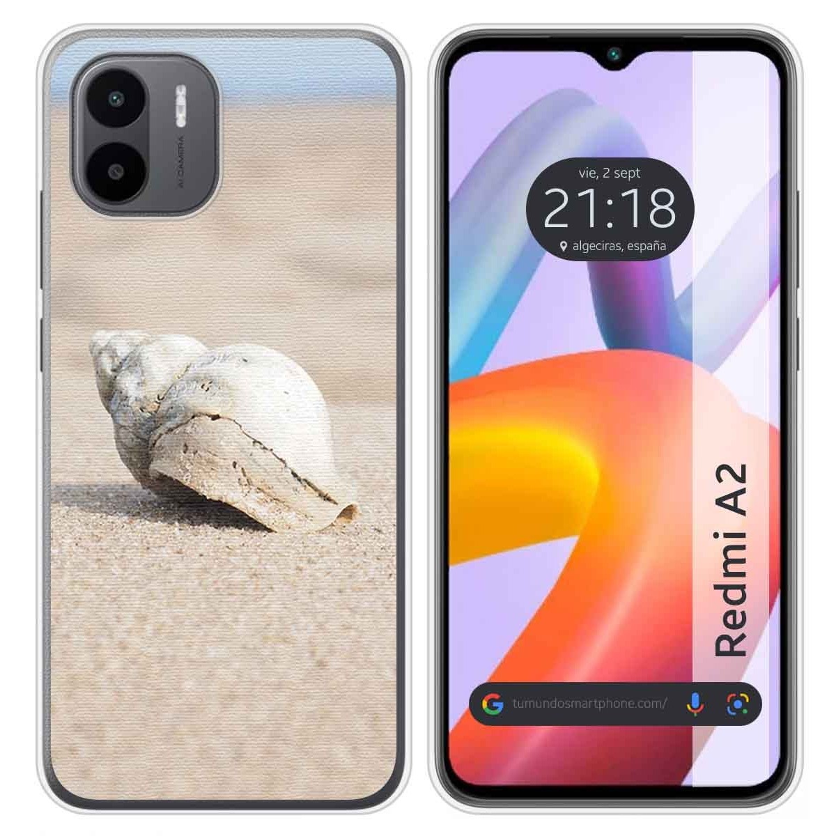 Funda Silicona compatible con Xiaomi Redmi A2 diseño Concha Dibujos