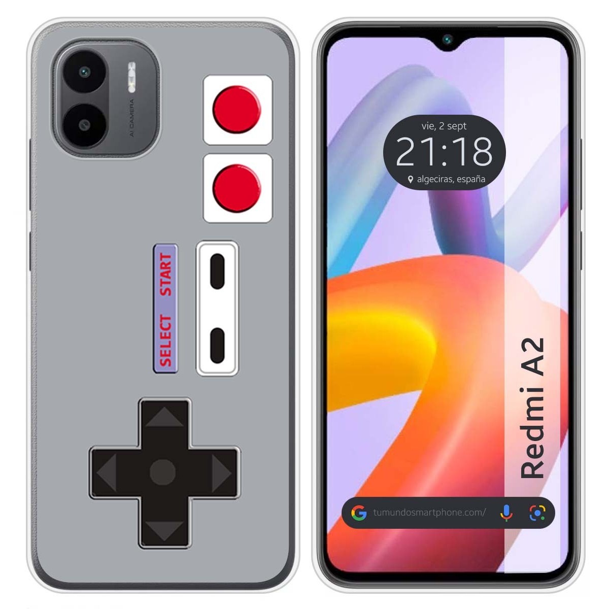 Funda Silicona compatible con Xiaomi Redmi A2 diseño Consola Dibujos