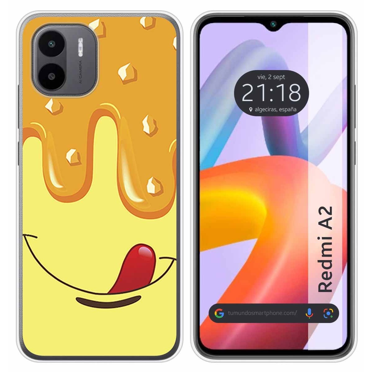 Funda Silicona compatible con Xiaomi Redmi A2 diseño Helado Vainilla Dibujos
