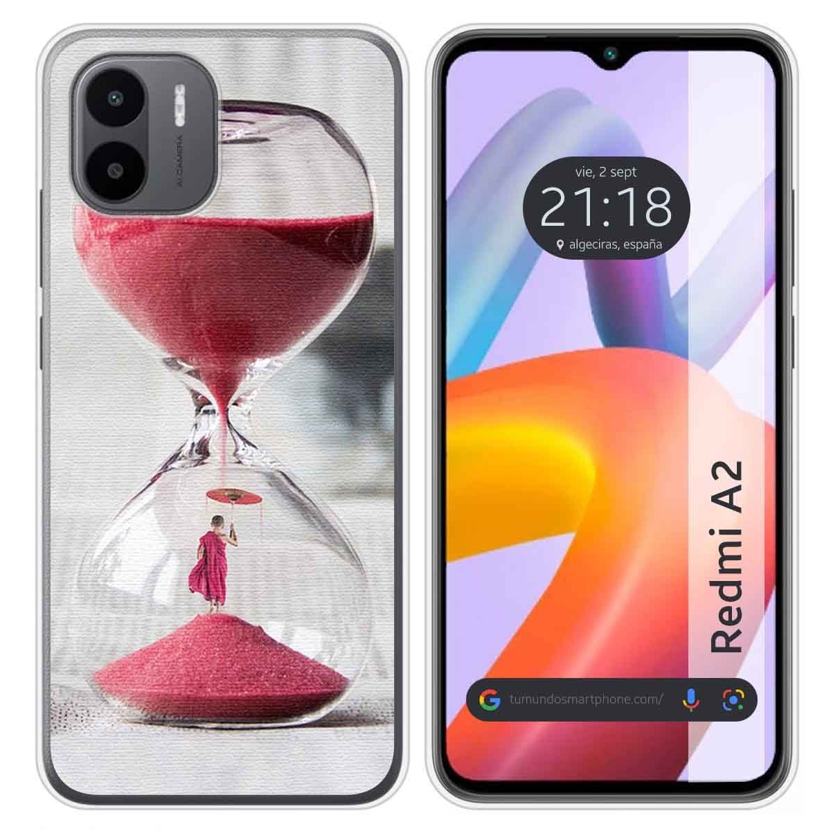 Funda Silicona compatible con Xiaomi Redmi A2 diseño Reloj Dibujos