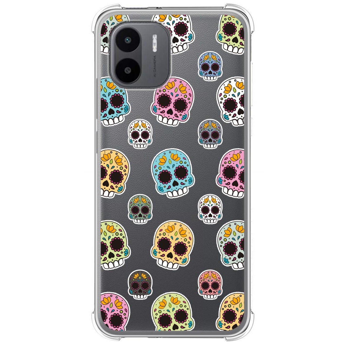 Funda Silicona Antigolpes compatible con Xiaomi Redmi A2 diseño Catrina Dibujos