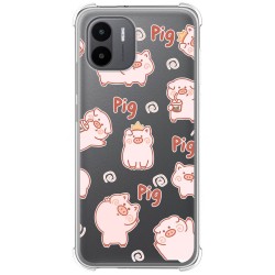 Funda Silicona Antigolpes para Xiaomi Redmi A2 diseño Cerdos Dibujos