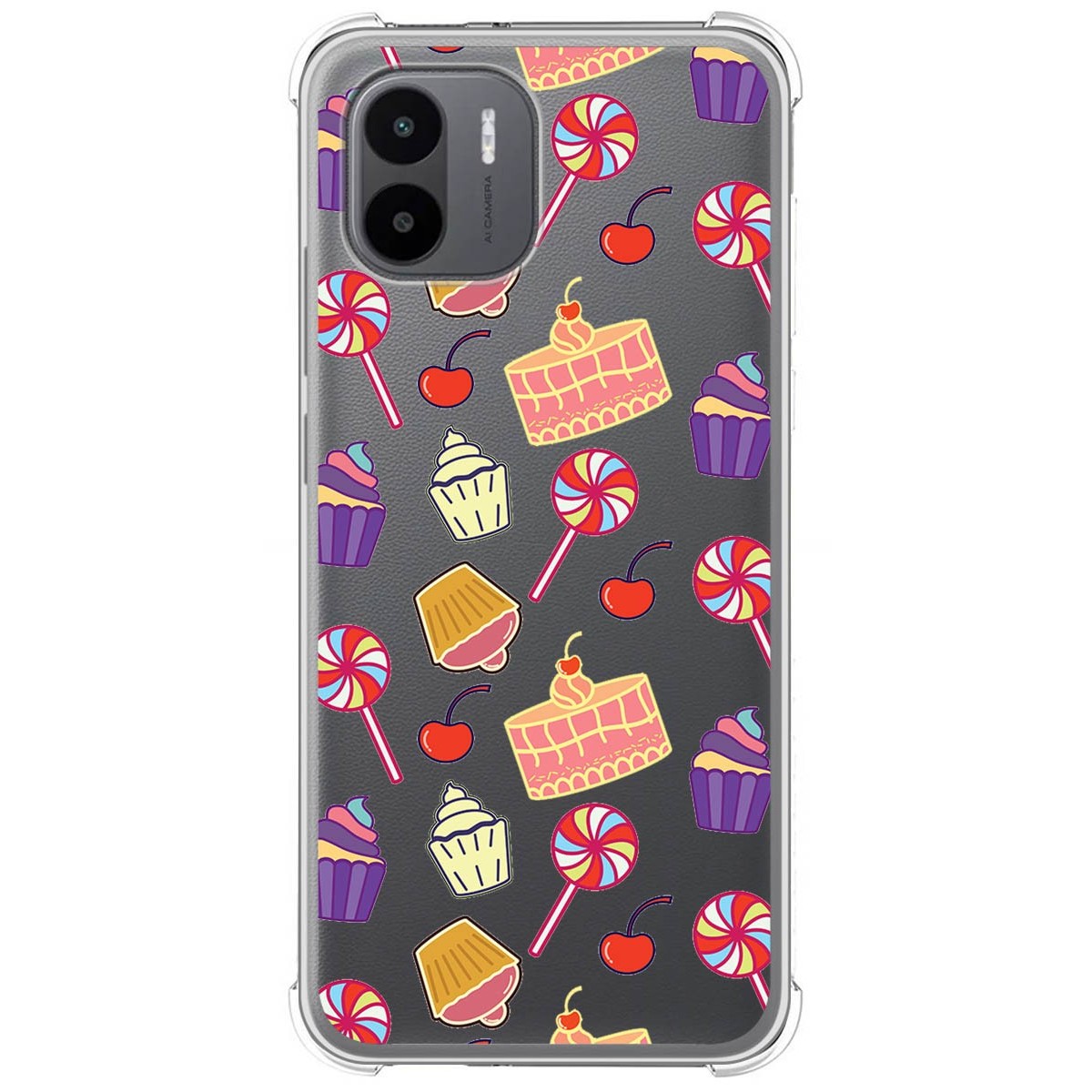 Funda Silicona Antigolpes compatible con Xiaomi Redmi A2 diseño Dulces 01 Dibujos