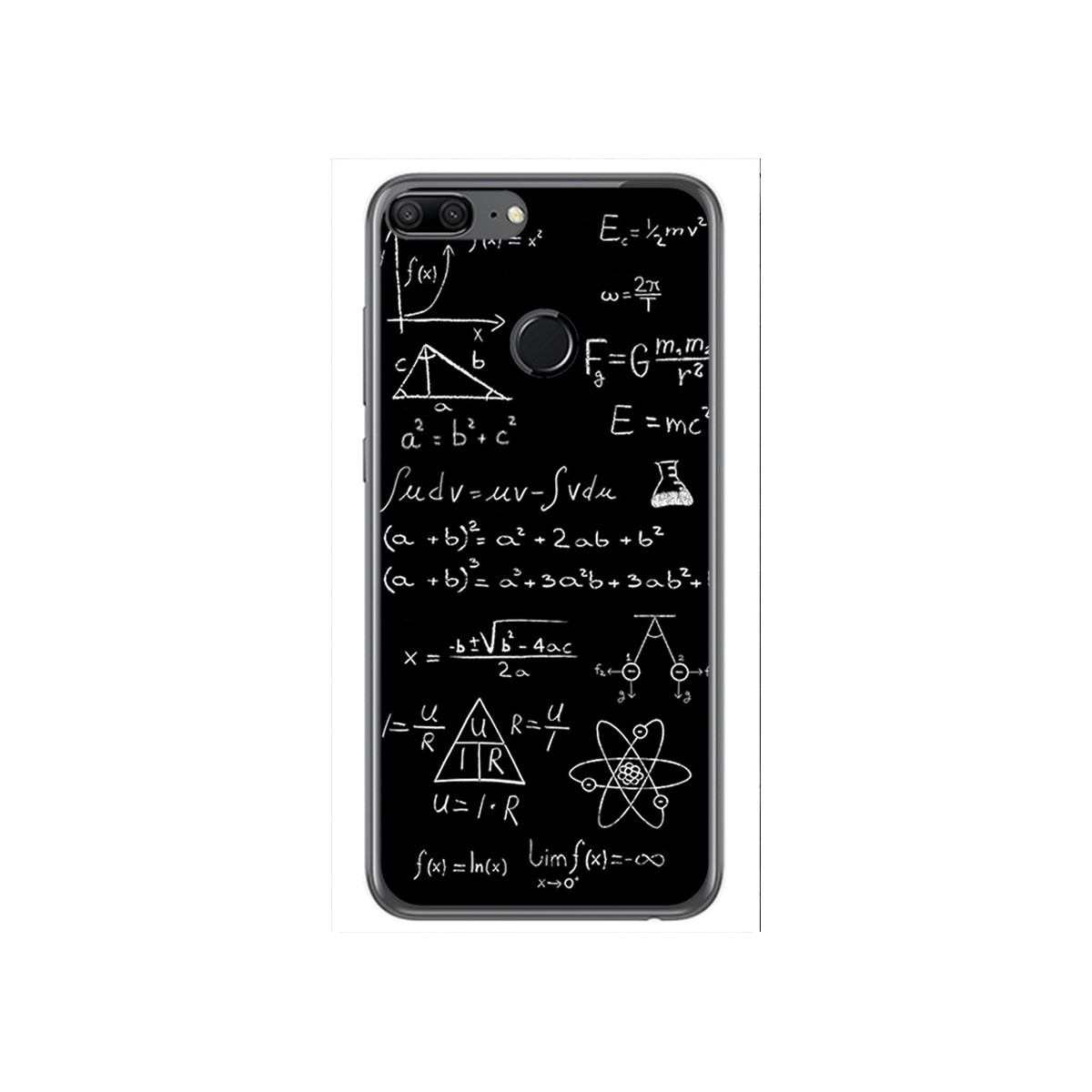 Funda Gel Tpu para Huawei Honor 9 Lite Diseño Formulas Dibujos