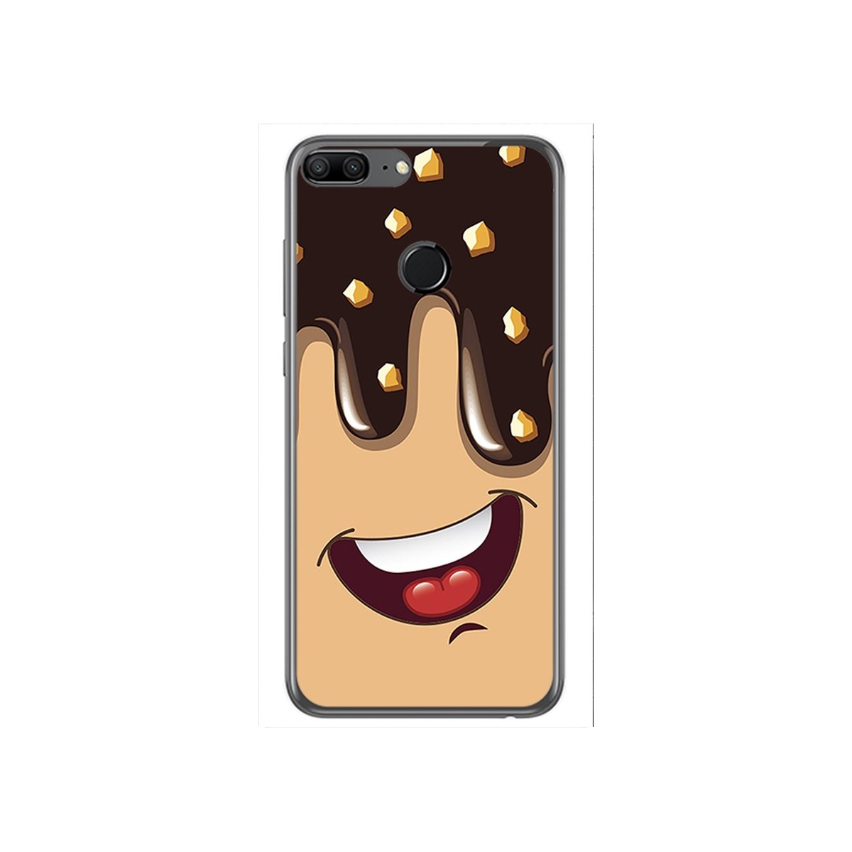 Funda Gel Tpu para Huawei Honor 9 Lite Diseño Helado Chocolate Dibujos