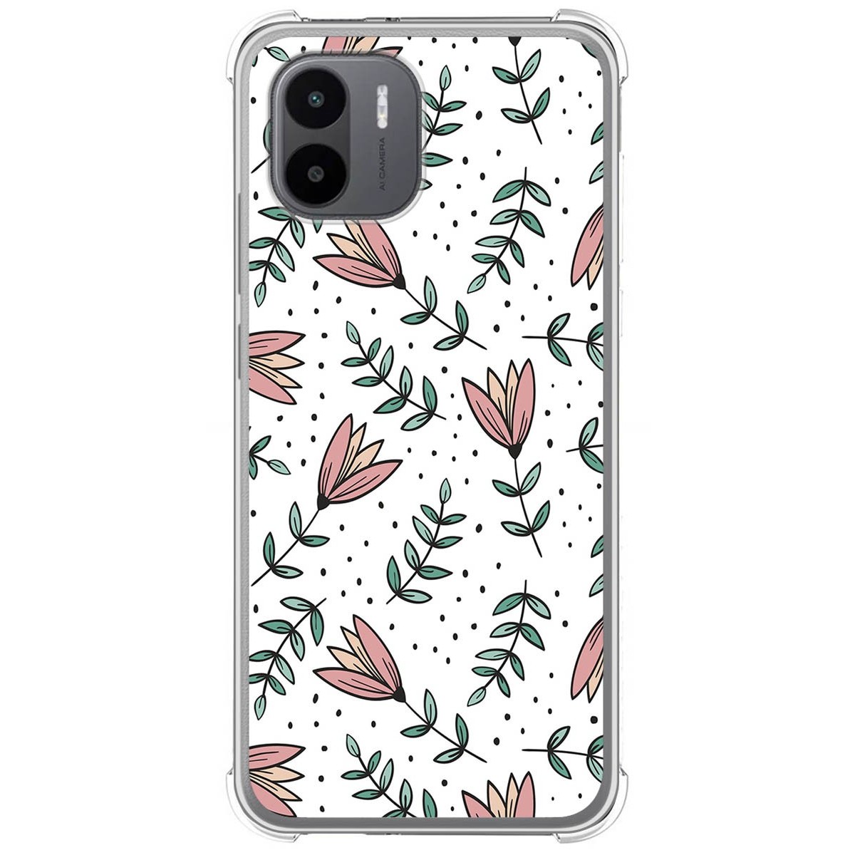 Funda Silicona Antigolpes compatible con Xiaomi Redmi A2 diseño Flores 01 Dibujos