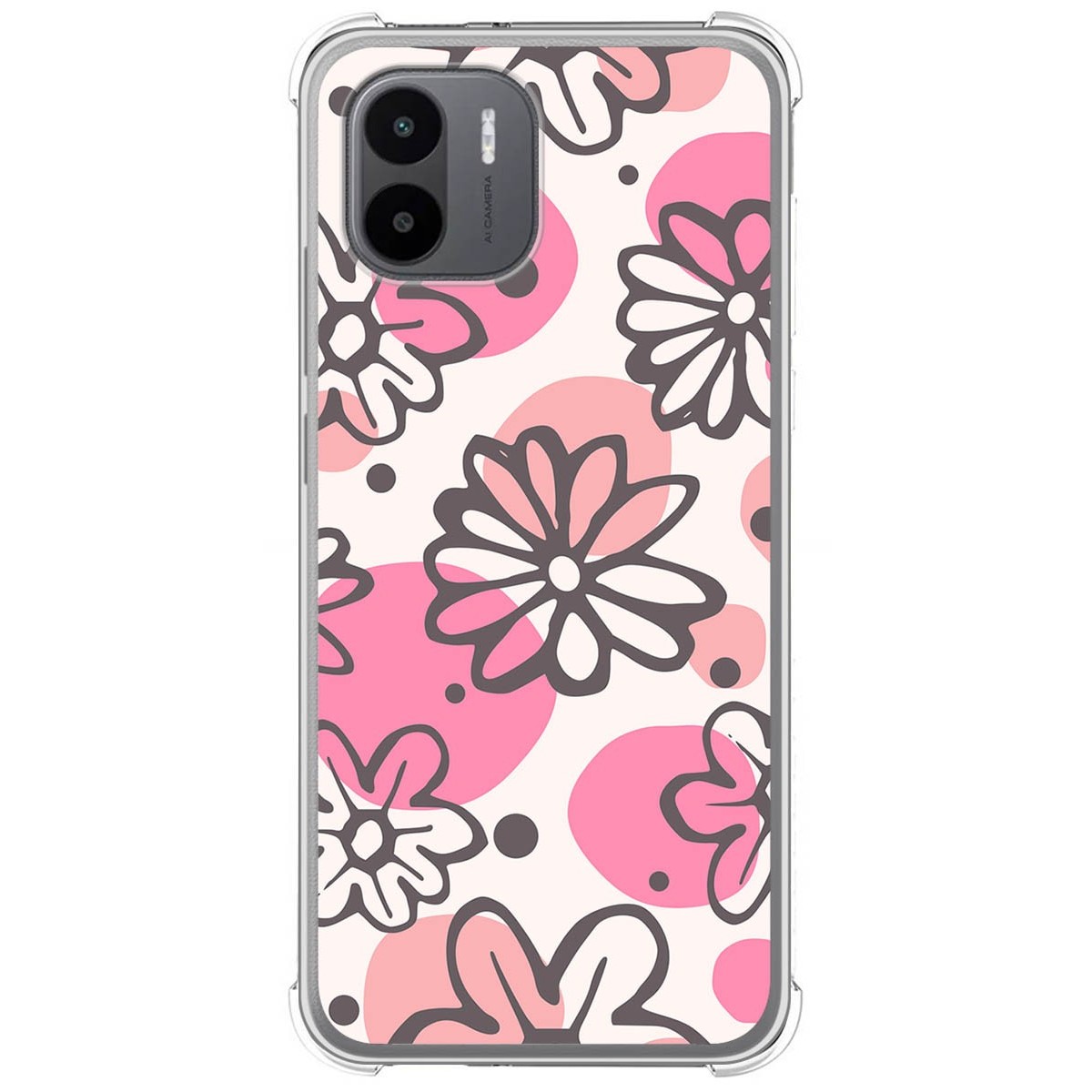 Funda Silicona Antigolpes compatible con Xiaomi Redmi A2 diseño Flores 09 Dibujos