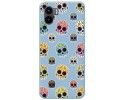 Funda Silicona Líquida Azul compatible con Xiaomi Redmi A2 diseño Catrina Dibujos