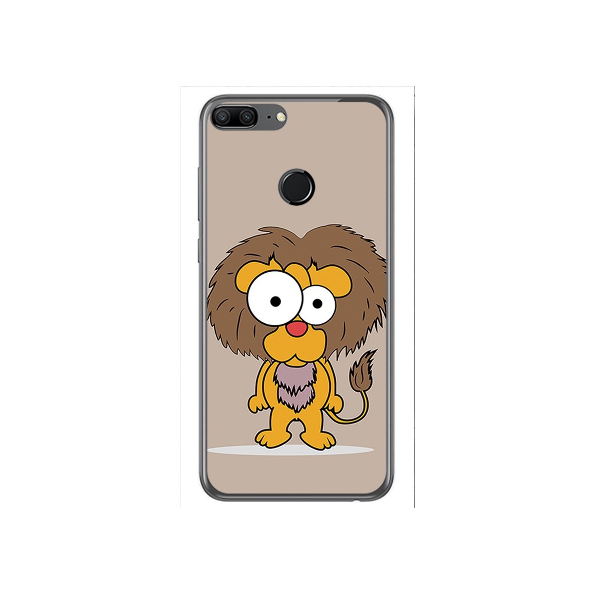 Funda Gel Tpu para Huawei Honor 9 Lite Diseño Leon Dibujos