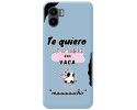 Funda Silicona Líquida Azul compatible con Xiaomi Redmi A2 diseño Vaca Dibujos